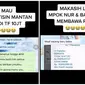 Chat Mantan Bikin Baper. (Sumber: TikTok/ @isa21111)