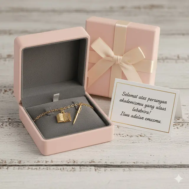 Gelang Emas untuk Hadiah Kelulusan yang Elegan. Gemini