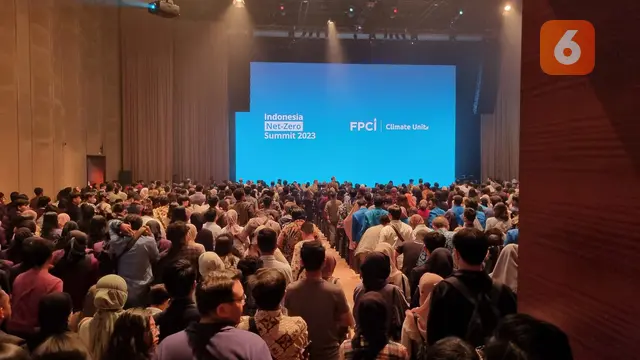 Acara Indonesia Net-Zero Summit 2023 yang digagas FPCI, Sabtu 24 Juni 2023 di Djakarta Theatre. (Liputan6.com/Tanti Yulianingsih)