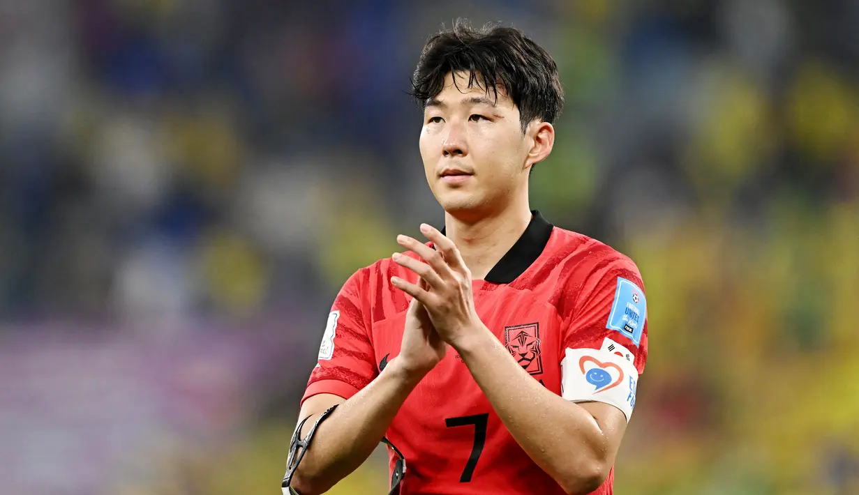 Son Heung-Min merupakan penyerang berkelas yang diharapkan bisa mencetak banyak gol untuk Timnas Korea Selatan. Namun sayang penyerang Tottenham itu gagal mencetak gol dari empat laga di Piala Dunia 2022. (AFP/Manan Vatsyayana)