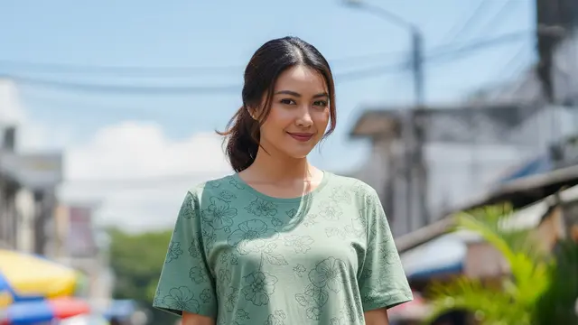 Model Daster Kaos Motif Bunga Simpel Tidak Norak