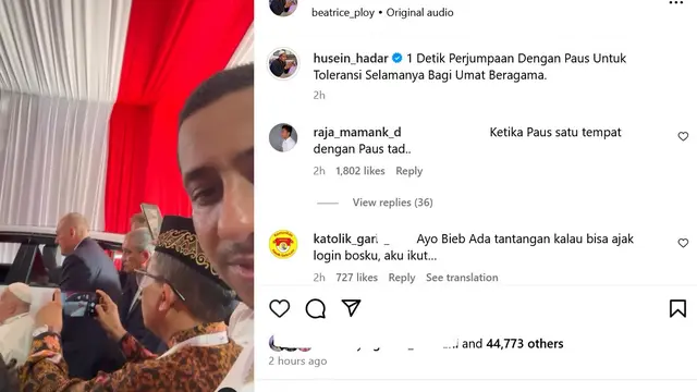 Unggahan Habib Jafar. Instagram/ husein_hadar