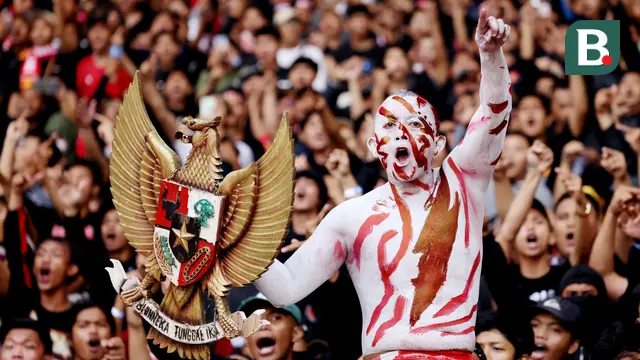 Foto: Euforia Suporter saat Dukung Timnas Indonesia, Tuntas Sudah Kerinduan di SUGBK