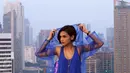 Penyanyi cantik ini sempat tergabung dalam grup duo bernama Duo Meva. Namun kini, Metha memutuskan untuk bersolo karier sebagai live Performing Art (PA), Jakarta, (20/5/15). (Liputan6.com/Faisal R Syam)