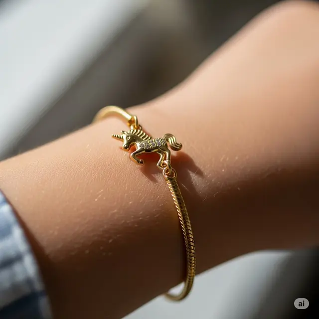 Model Gelang Emas Anak Perempuan SD. Foto: Gemini