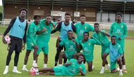 Latihan Timnas Guinea U-23 untuk melawan Timnas Indonesia U-23. (Bola.com/Dok.Instagram Federasi Sepak Bola Guinea).