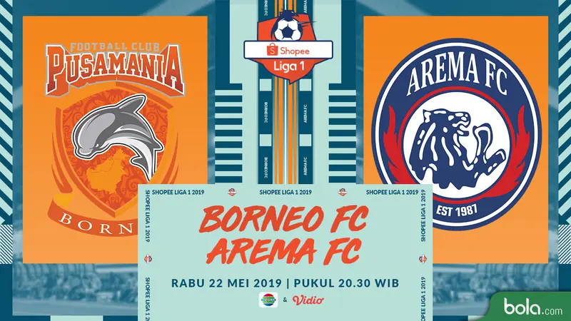 Pusamania Borneo FC Vs Arema FC