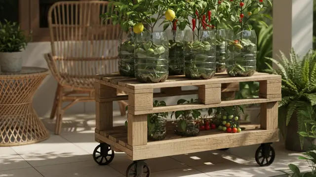 Desain Kebun Buah Mini di Rumah Sempit. AI