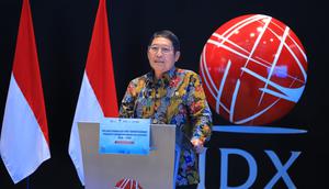 Kepala Eksekutif Pengawas Pasar Modal, Keuangan Derivatif, dan Bursa Karbon OJK Inarno Djajadi saat peluncuran SPRINT. Senin, (22/12/2025). (Foto: OJK)