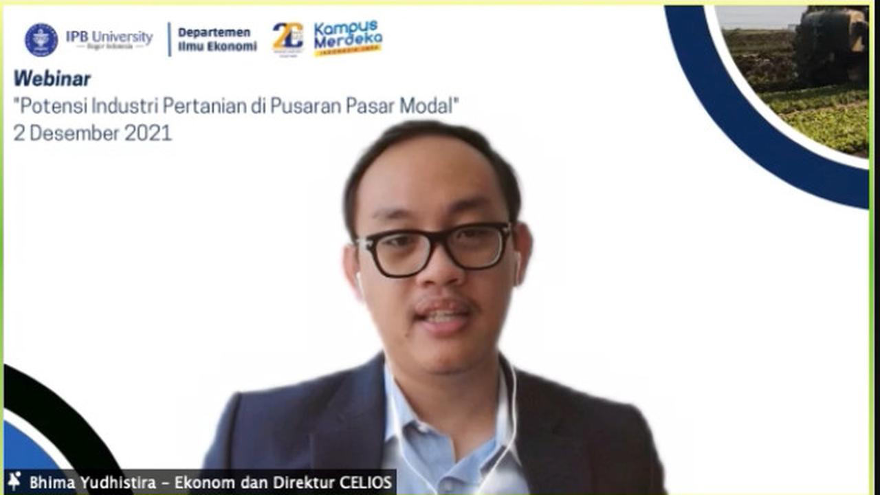 Webinar potensi industri pertanian di pusaran pasar modal, Kamis (2/12/2021) (Foto: tangkapan layar/Pipit I)