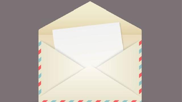 Ilustrasi amplop, surat izin tidak masuk sekolah