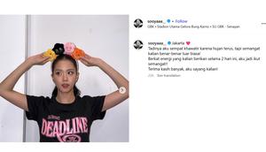 Ungkapan terima kasih Jisoo pada akun Instagram pribadinya (Instagram @sooyaaa_)