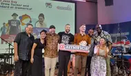Penampilan Musik Jazz oleh Drew Tucker and New Standard dalam rangka memperingati hari Jazz sedunia dan perayaan hubungan ke-75 tahun Indonesia dan Amerika Serikat. (Liputan6/Santi Rahayu)