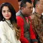 Siti Badriah menjalani sidang sebagai saksi dalam kasus Nagaswara melawan rumah karaoke Inul Vizta di PN Jakarta Utara, Selasa (18/8/2015). [Foto: Panji Diksana/Liputan6.com]