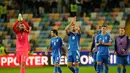 Saat ini, Italia menempati posisi kedua Grup I dengan 15 poin, tertinggal tiga angka dari Norwegia di puncak klasemen. (AP Photo/Luca Bruno)