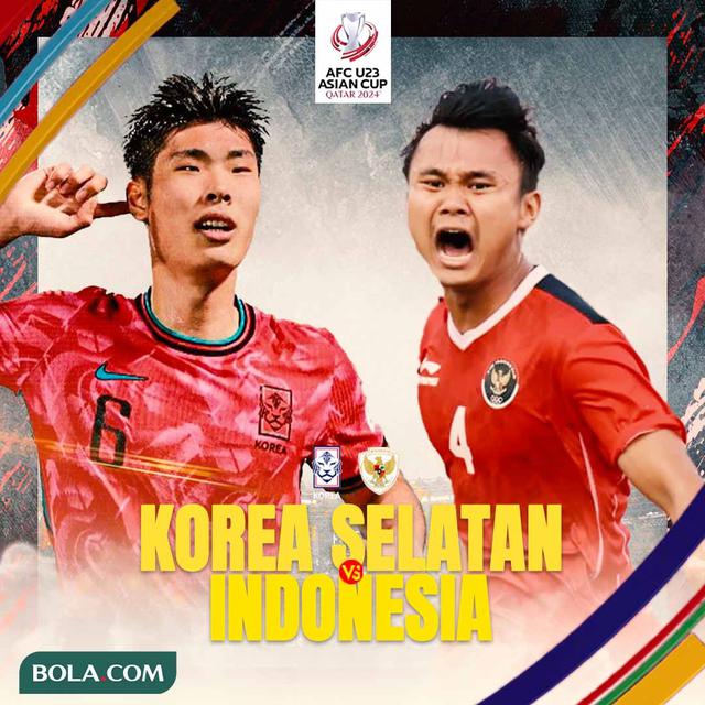 Piala Asia U-23 - Korea Selatan Vs Timnas Indonesia U-23 - Duel Top Scorer: Lee Young-jun Vs Komang Teguh