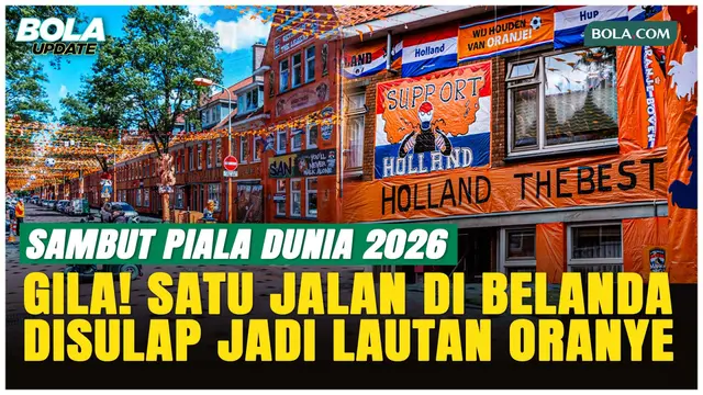 Unik! Jalanan di Den Haag Berubah Jadi Lautan Oranye Sambut Piala Dunia 2026