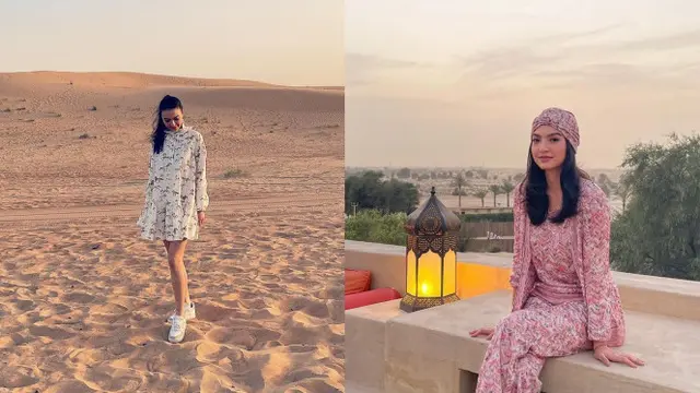 Momen Liburan Raline Shah di Dubai, Kunjungi Banyak Tempat Menarik