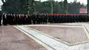 Adapun peserta apel adalah para prajurit TNI Angkatan Darat, T NI Angkatan Laut, TNI Angkatan Udara, dan Pasukan Pengamanan Presiden, Jakarta, (16/10/14). (Liputan6.com/Johan Tallo)