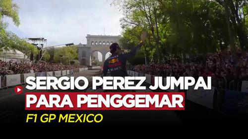 VIDEO: Sergio Perez Jumpai Para Fans Jelang Formula 1 yang Berlangsung di Mexico