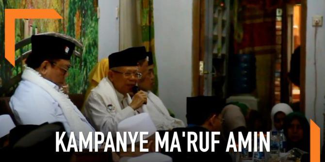 VIDEO: Ma'ruf Amin Minta Restu Ulama di Cirebon