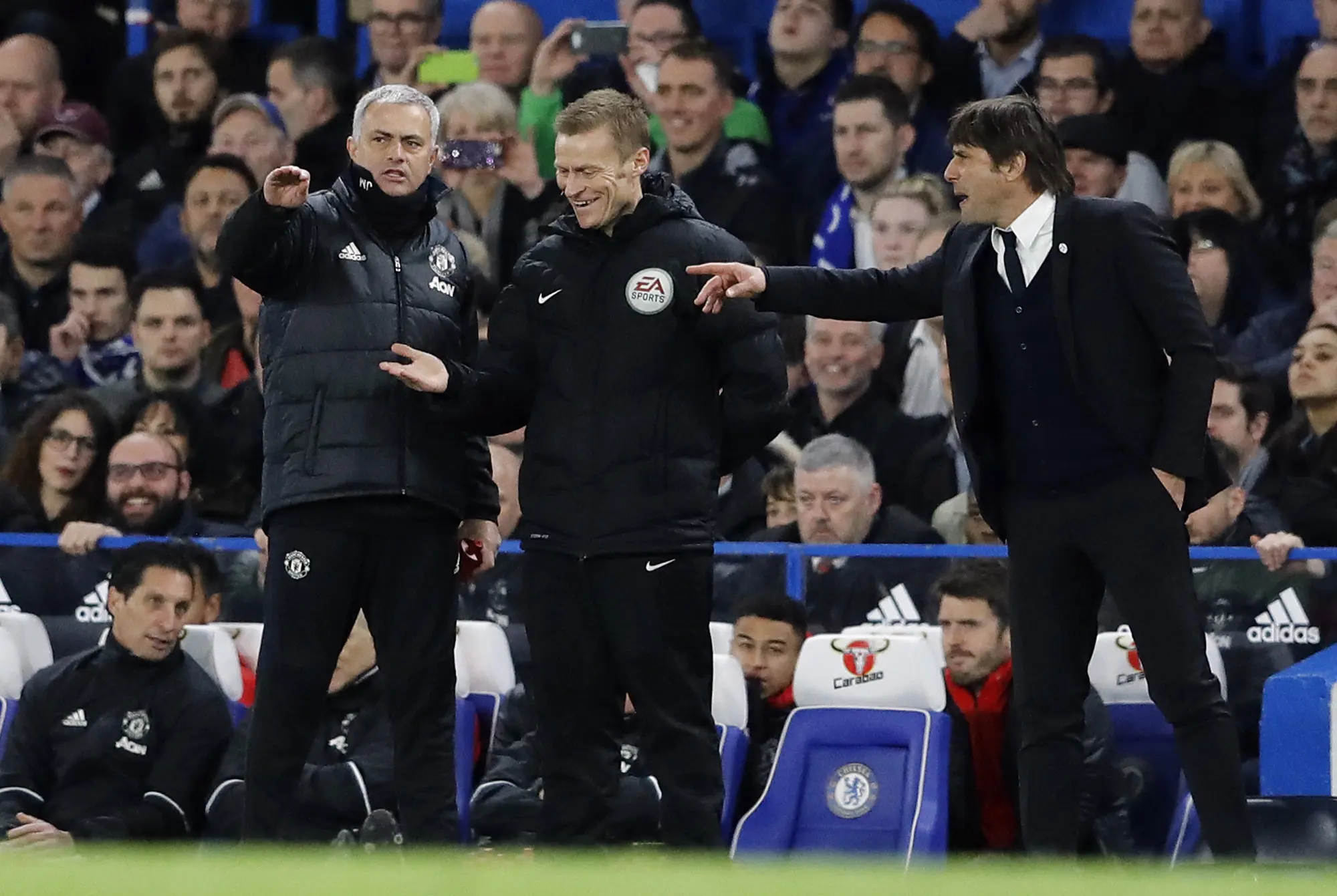 Jose Mourinho, sosok kontroversial di Premier League. (AP/Frank Augstein)