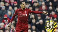 Berita video Time Out yang membahas tentang para bek tengah yang memiliki nilai pasar tertinggi, salah satunya Virgil van Dijk.