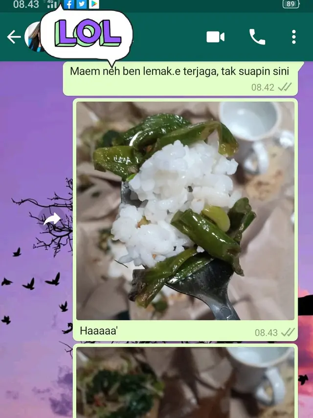 6 Chat Pacaran LDR Minta Disuapin Makanan Ini Bikin Jomblo Meringis