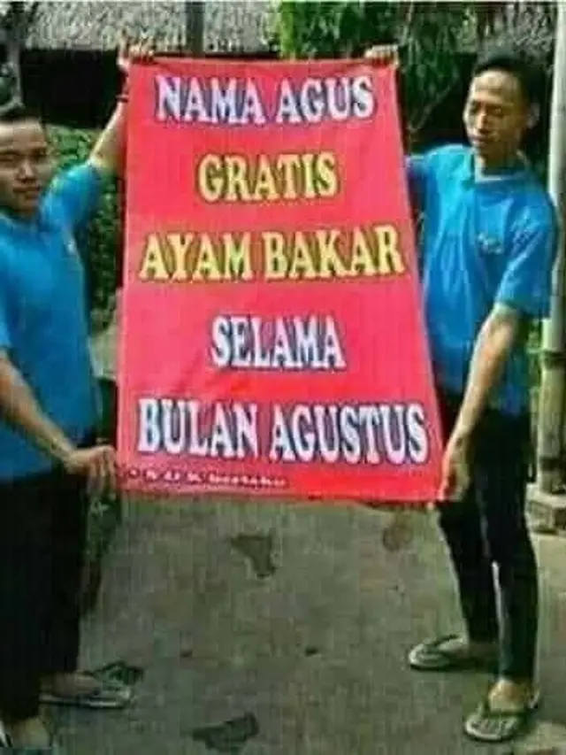7 Bukti Nama Agus Bawa Berkah di Bulan Agustus, Banyak dapat Promo