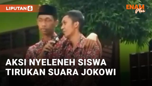Pelajar Tirukan Suara Jokowi
