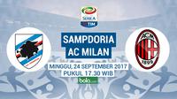 Serie A 2017 Sampdoria vs AC Milan (Bola.com/Adreanus Titus)