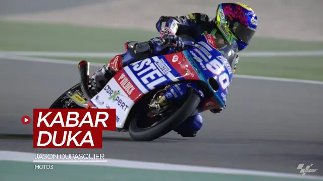 Berita video pembalap Moto3, Jason Dupasquier, diumumkan meninggal dunia setelah mengalami kecelakaan parah, Minggu (30/5/2021).