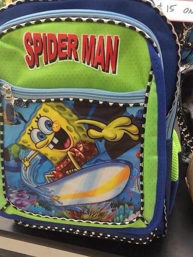 10 Potret Nyeleneh Tas Anak dengan Karakter Nyeleneh Ini Bikin Nyengir