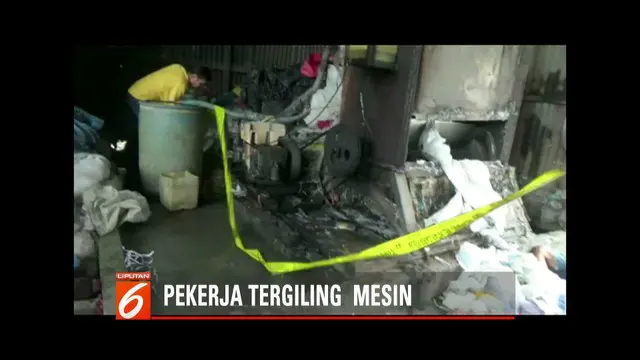 Bermaksud perbaiki mesin yang rusak, seorang pekerja di Deli Serdang, Sumatra Utara, malah tewas tergiling mesin pencuci plastik.