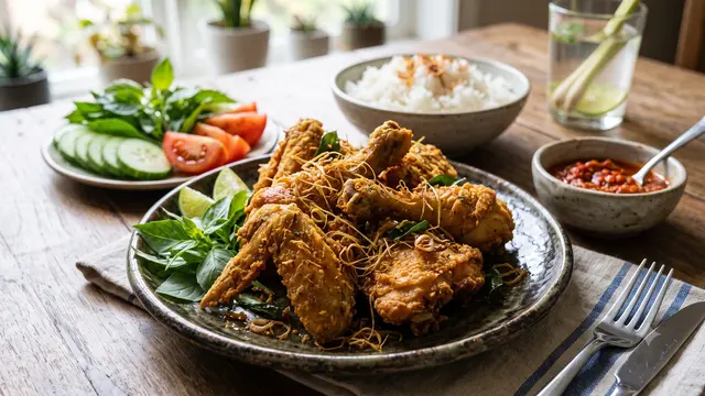 Resep Ayam Goreng Serai yang Harum tanpa Ungkep Lama,/AI Generated