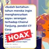 Cek Fakta: Hoaks Artikel Chairul Tanjung Ditembak hingga Dilarikan ke RS