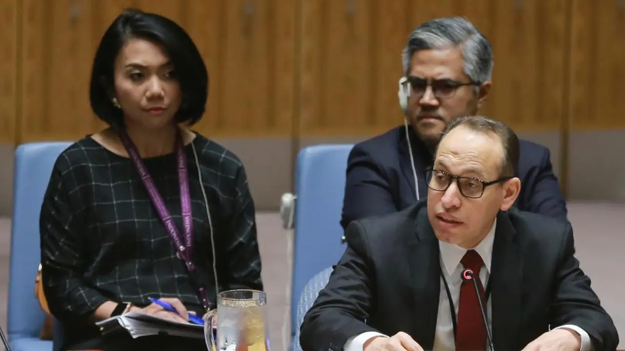 Kuasa Usaha Ad Interim Perutusan Tetap Republik Indonesia untuk PBB di New York, Duta Besar Muhsin Syihab.