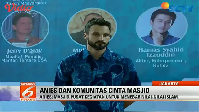 Anies Baswedan menghadiri acara Youth Islamic Fest (YIF) di Masjid Istiqlal, Jakarta.