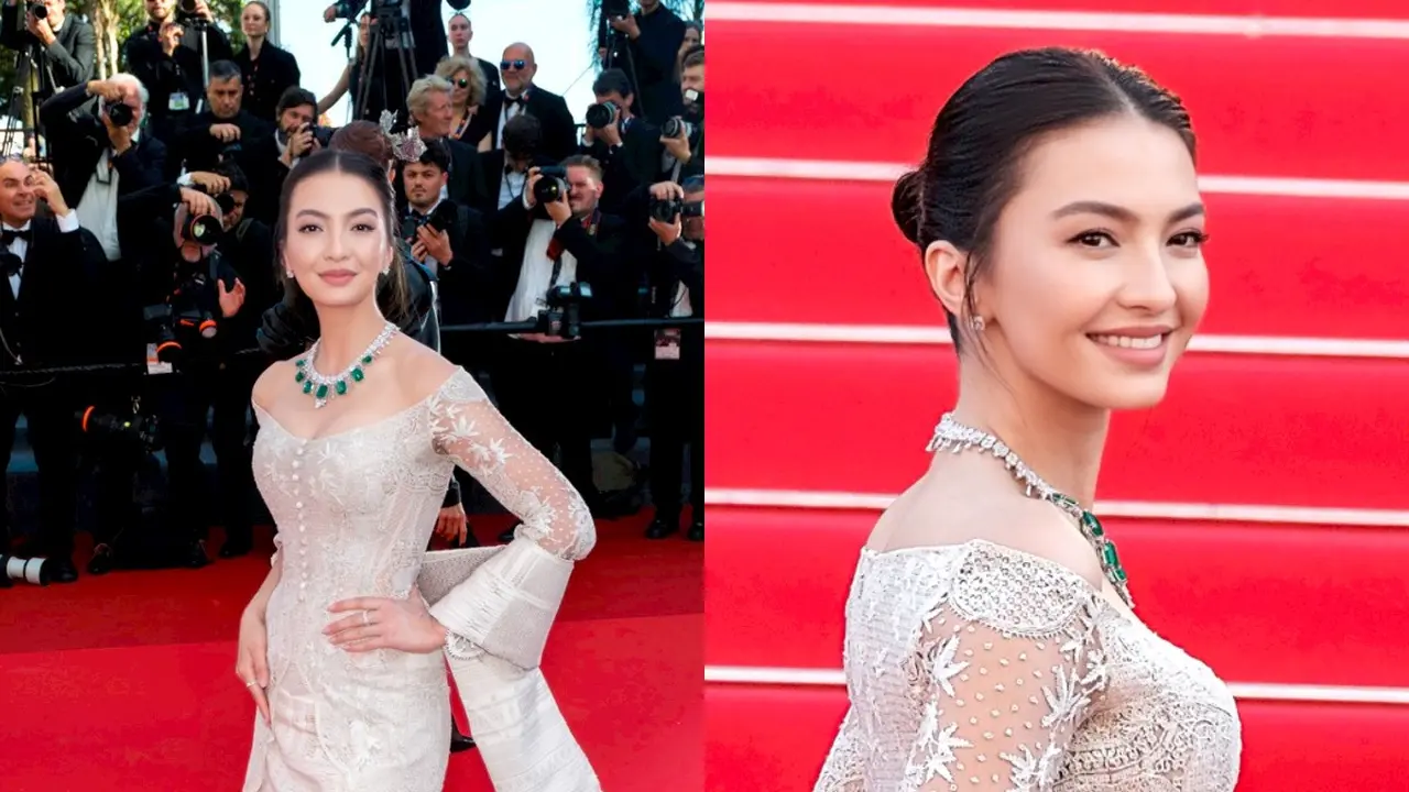 Pesona Elegan Raline Shah Kembali Tampil Berkebaya di Festival Film Cannes, Pancarkan Kecantikan Khas Perempuan Indonesia