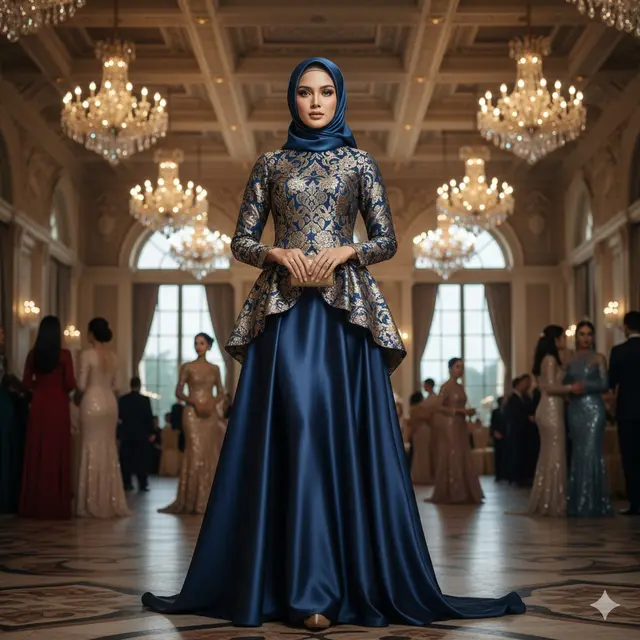7 Model Dress Brokat Panjang, Anggun dan Elegan untuk Berbagai Acara di 2025