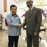 Wapres Jusuf Kalla-Dr Zakir Naik. foto: Instagram (@wakilpresiden)