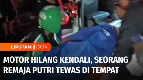 VIDEO: Kecelakaan Tunggal di Duren Sawit, Seorang Remaja Putri Tewas