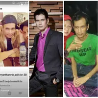 Kondisi dr Ryan Thamrin, dua di kanan dan kiri saat penyakit maag akutnnya sudah semakin parah.. (Bintang Pictures)