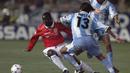 Andy Cole, striker MU ini berada di posisi ke-8 top skorer MU di Liga Eropa dengan 19 gol. (AFP Photo/Pascal Guyot)