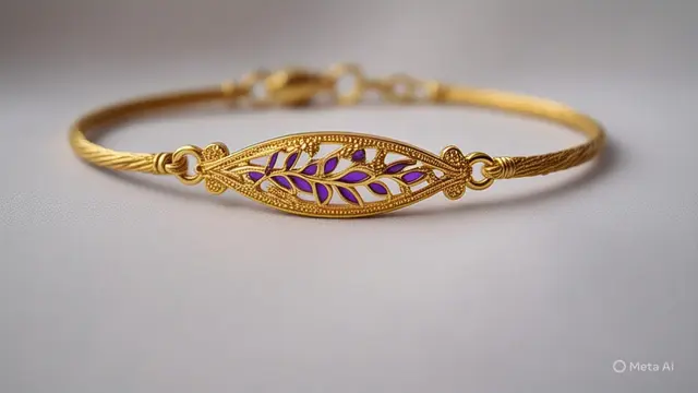 5. Gelang Motif Daun Lembayung Islami