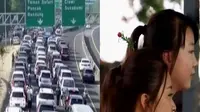 Ribuan kendaraan menuju kawasan wisata Puncak, Bogor terjebak macet, tren jepit rambut tunas kecambah di Tiongkok.