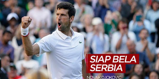 VIDEO: Novak Djokovic Siap Bela Serbia di Olimpiade Tokyo 2020