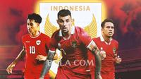 Timnas Indonesia - Rafael Struick, Stefano Lilipaly, Egy Maulana Vikri (Bola.com/Adreanus Titus)