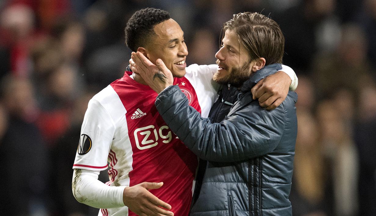 Kenny Tete. Serupa dengan Veltman, Kenny Tete juga berasal dari Ajax Amsterdam. Mulai musim 2017/2018 ia hijrah ke Lyon hingga awal musim lalu. (AFP/Olaf Kraak/ANP)