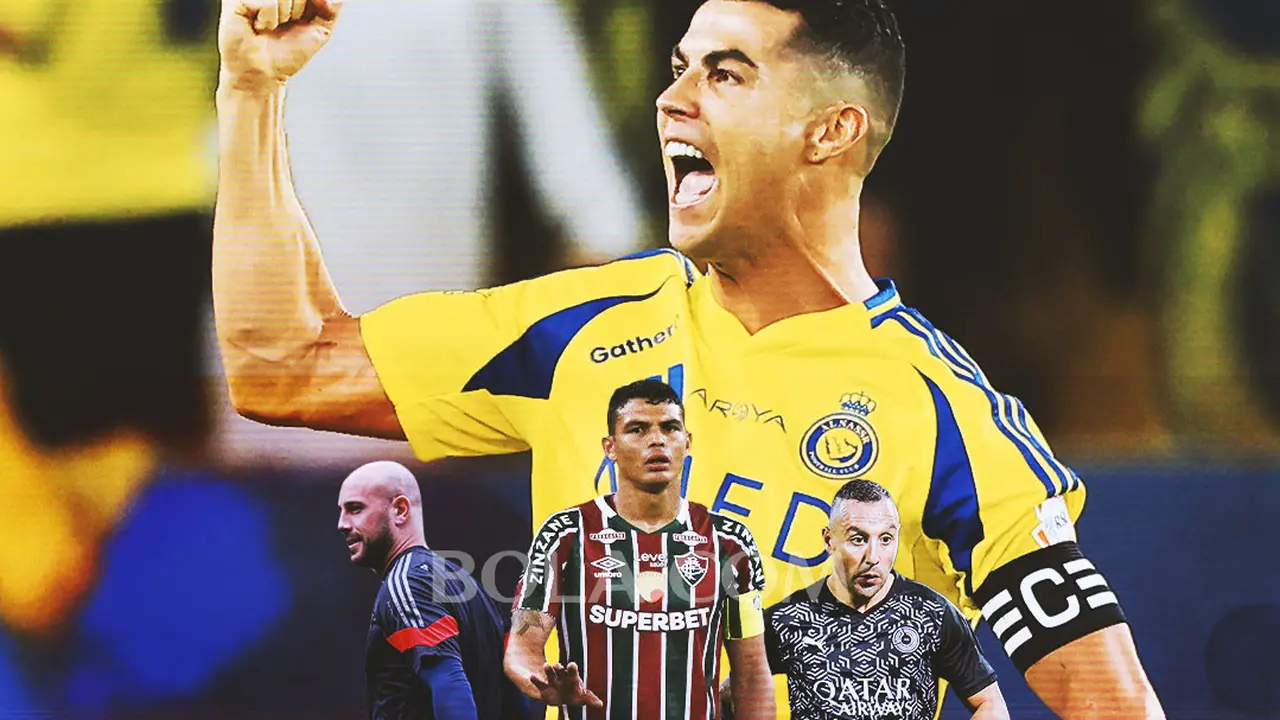 Ilustrasi - Cristiano Ronaldo, Pepe Reina, Thiago Silva, Santi Cazorla